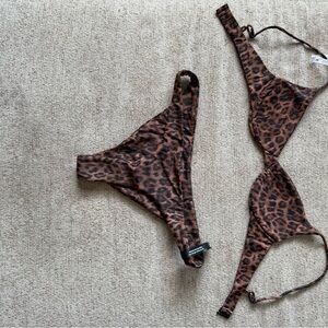 Leopard Print Bikini Set